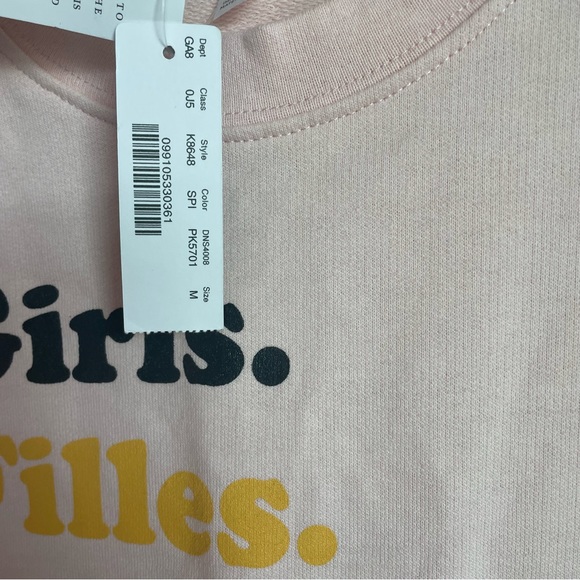 J. CREW GIRLS INC. PINK PULLOVER SWEATER SIZE MEDIUM LONG SLEEVE CREW NECK NWT - Picture 12 of 13